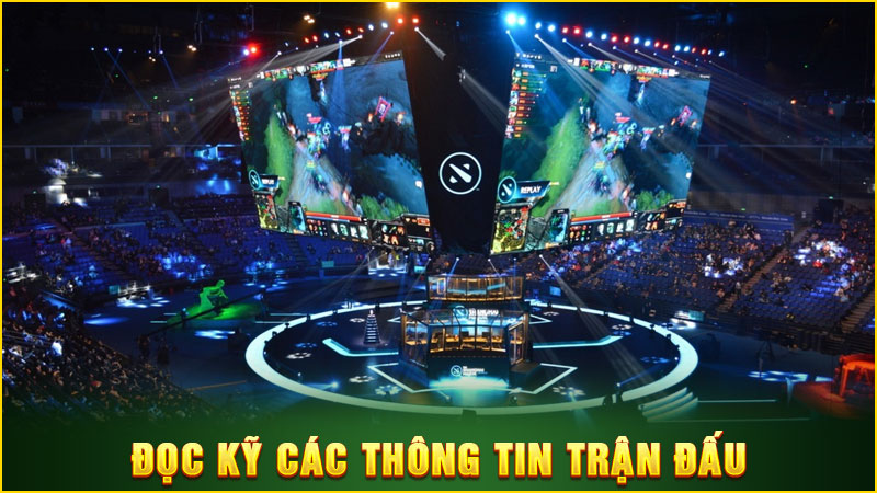 đọc kỹ các thông tin trận đấu
